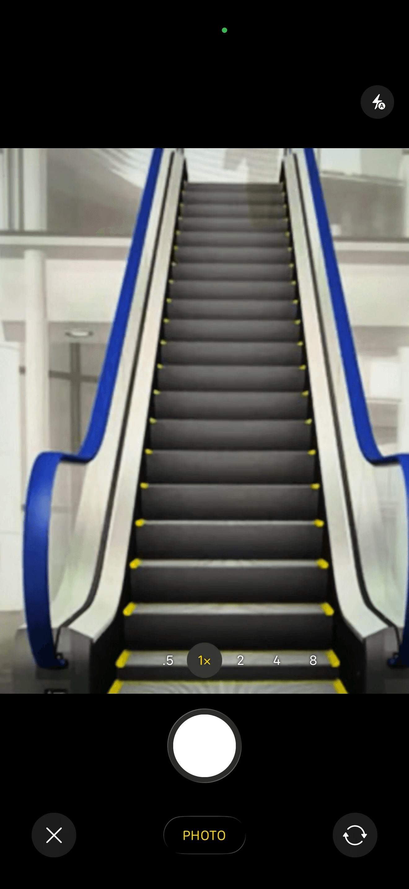 PIN mobile camera capturing an escalator issue