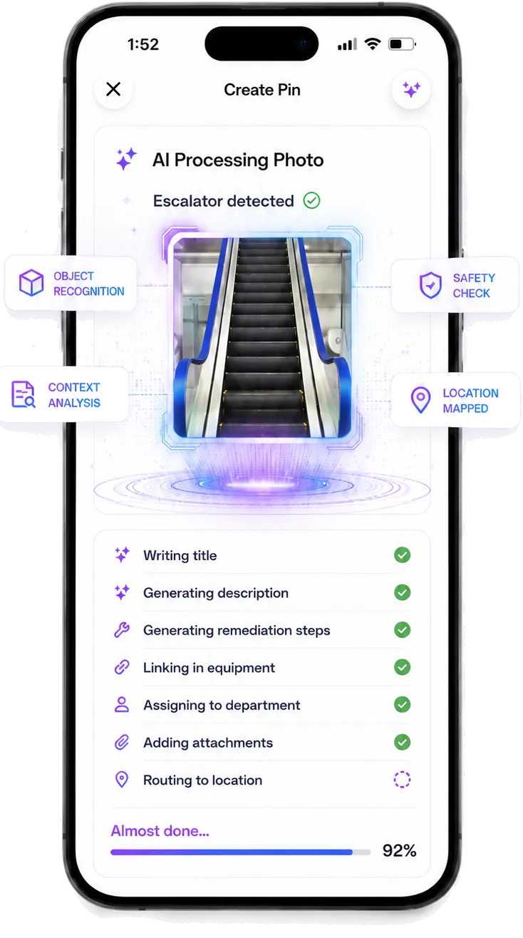 Snap-to-Pin: AI writes the Pin and routes it.