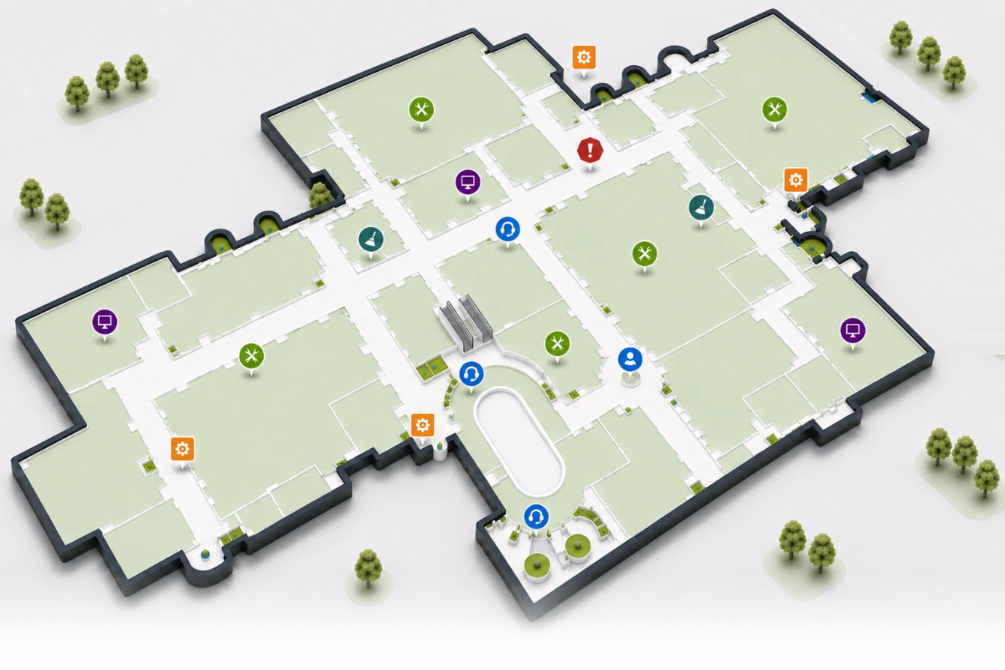 Malls & mixed-use map in PIN